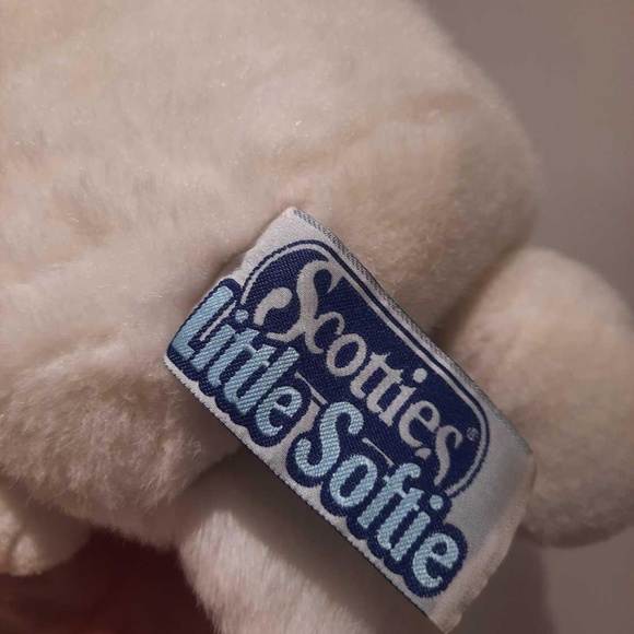 SCOTTIES TISSUES LITTLE SOFTIE PUPPET PLUSH STUFFED TOY VINTAGE - Picture 3 of 3